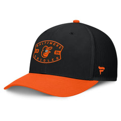 Baltimore Orioles Fanatics Cutoff Adjustable Trucker Hat - Black/Orange - Fanatics Lifestyle