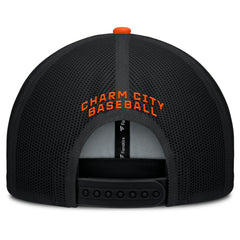 Baltimore Orioles Fanatics Cutoff Adjustable Trucker Hat - Black/Orange - Fanatics Lifestyle