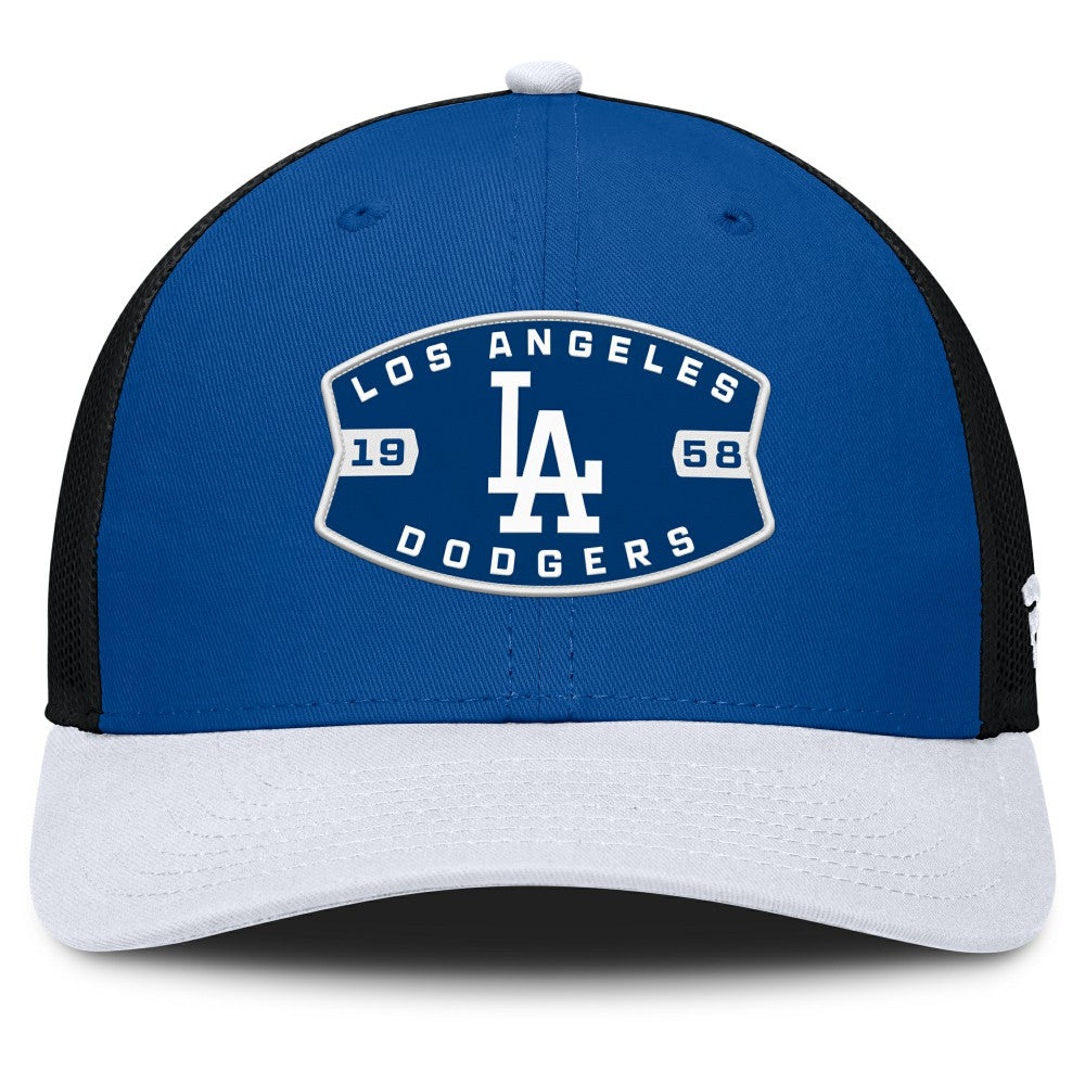 Los Angeles Dodgers Fanatics Cutoff Adjustable Trucker Hat - Royal/White - Fanatics Lifestyle