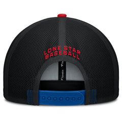 Texas Rangers Fanatics Cutoff Adjustable Trucker Hat - Royal/Red - Fanatics Lifestyle