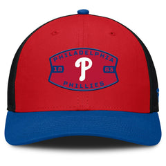 Philadelphia Phillies Fanatics Cutoff Adjustable Trucker Hat - Red/Royal - Fanatics Online