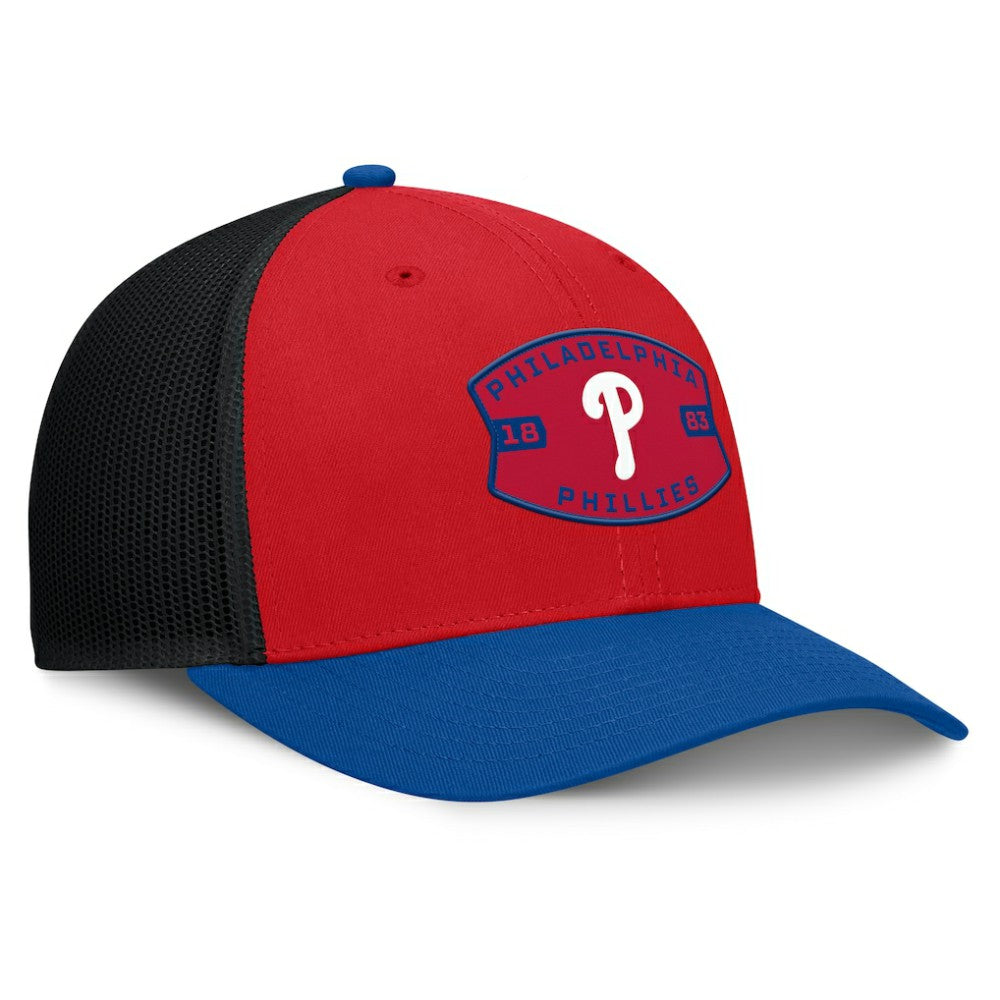 Philadelphia Phillies Fanatics Cutoff Adjustable Trucker Hat - Red/Royal - Fanatics Online