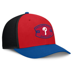 Philadelphia Phillies Fanatics Cutoff Adjustable Trucker Hat - Red/Royal - Fanatics Online