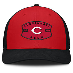Cincinnati Reds Fanatics Cutoff Adjustable Trucker Hat - Red/Black - Fanatics on Sale