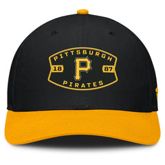 Pittsburgh Pirates Fanatics Cutoff Adjustable Trucker Hat - Black/Gold - Fanatics on Sale