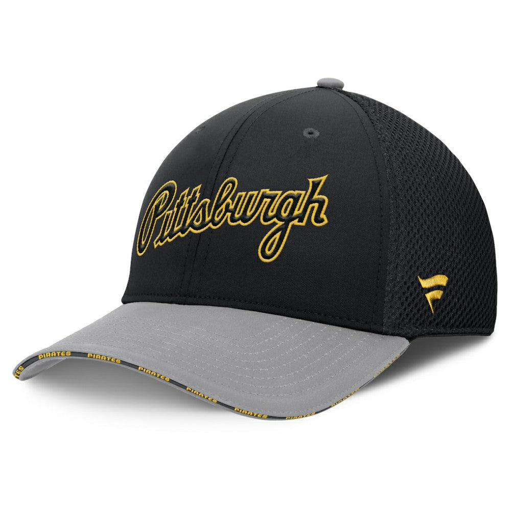 Pittsburgh Pirates Fanatics Pennant Flex Hat - Black/Gray - Fanatics Discount
