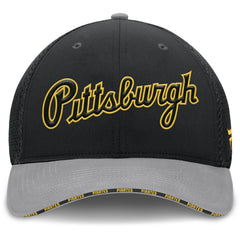 Pittsburgh Pirates Fanatics Pennant Flex Hat - Black/Gray - Fanatics Discount