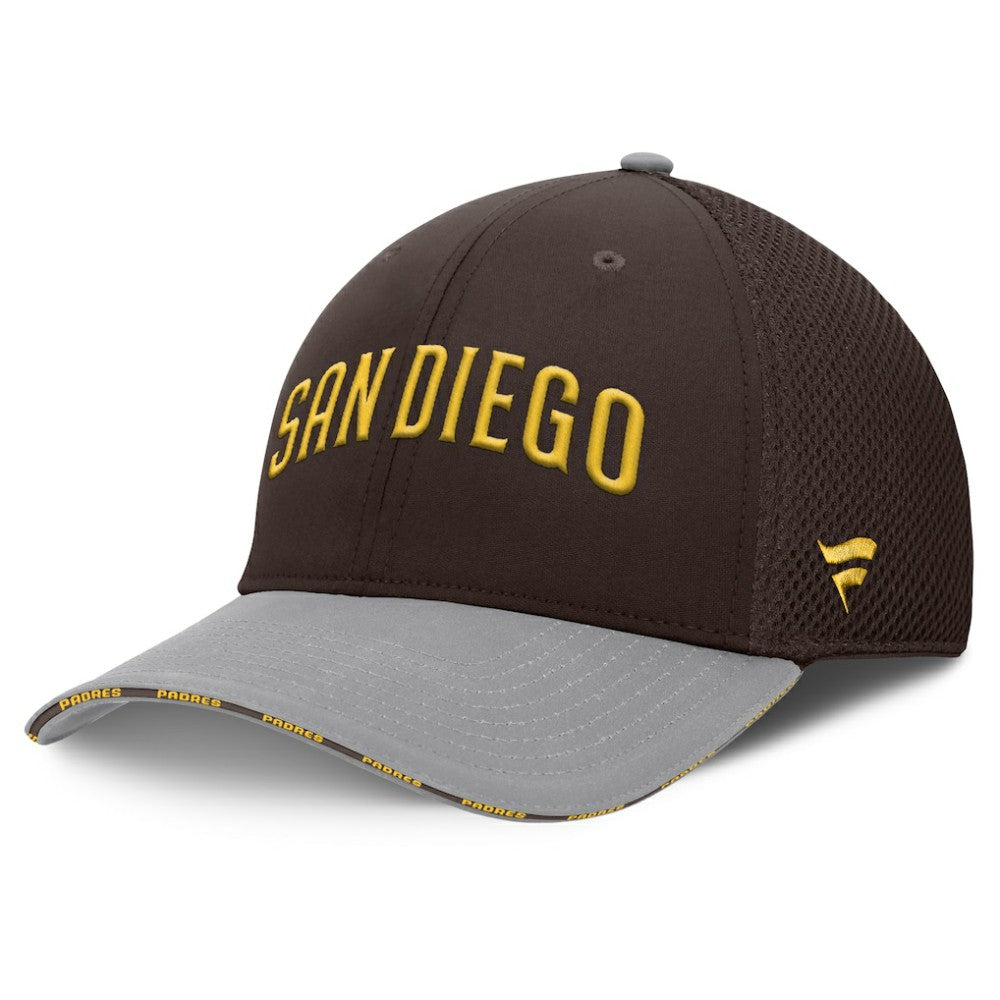 San Diego Padres Fanatics Pennant Flex Hat - Brown/Gray - Fanatics on Sale