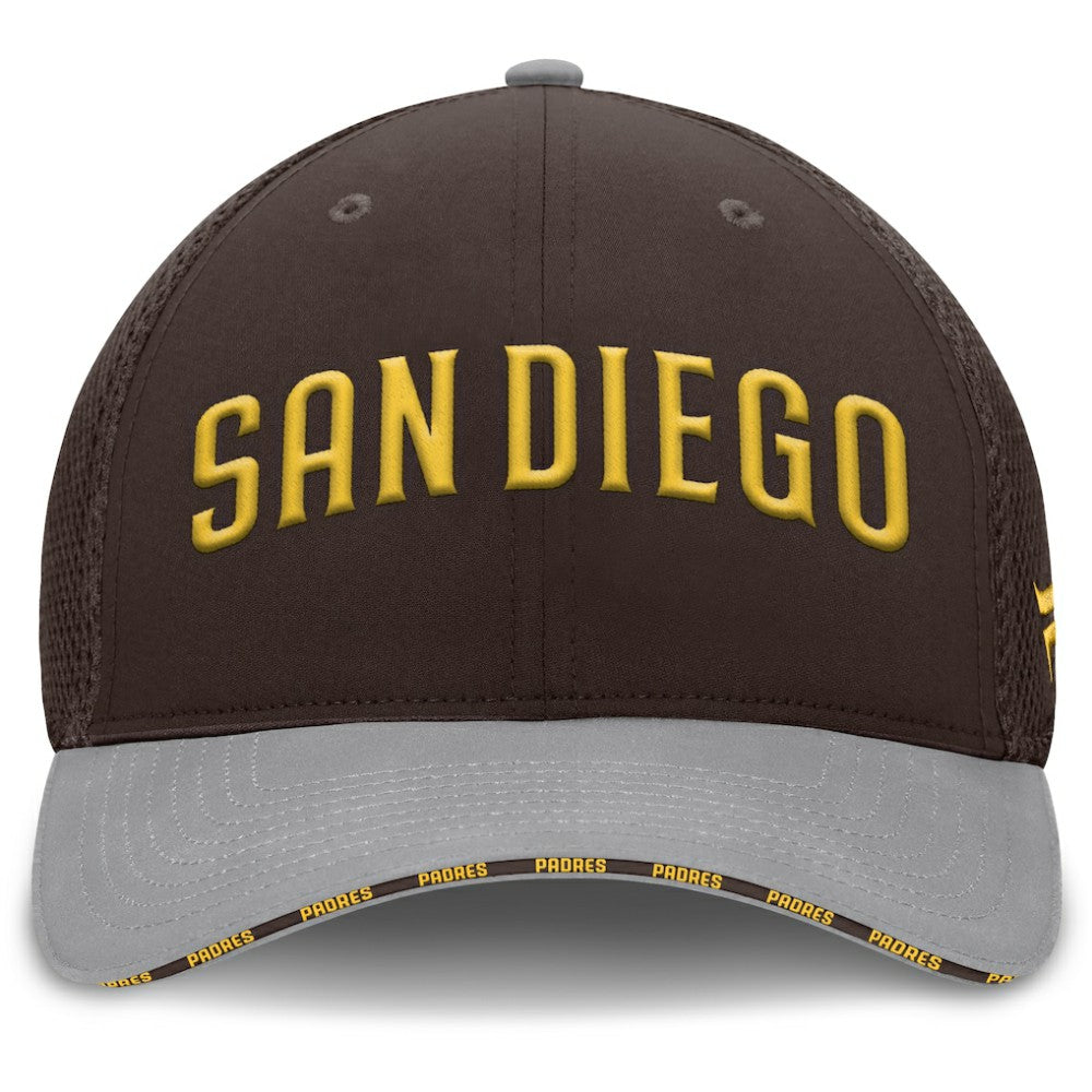 San Diego Padres Fanatics Pennant Flex Hat - Brown/Gray - Fanatics on Sale