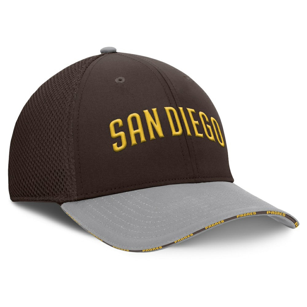 San Diego Padres Fanatics Pennant Flex Hat - Brown/Gray - Fanatics on Sale