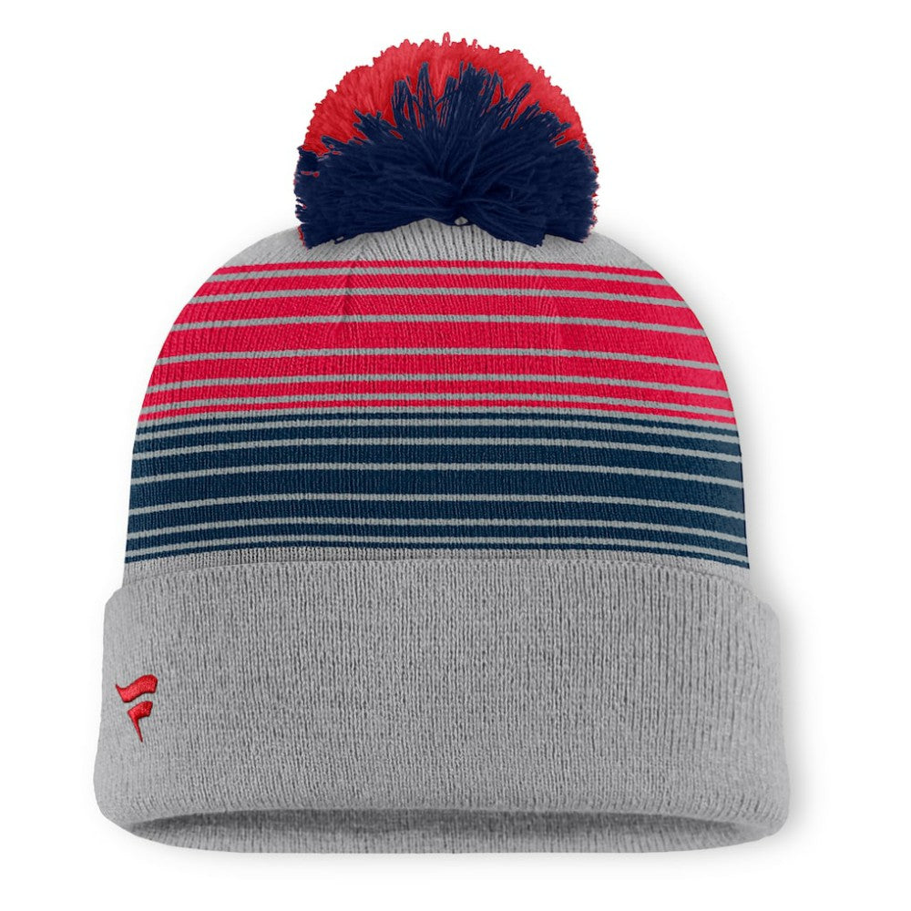 Boston Red Sox Fanatics Balk Cuffed Knit Hat with Pom - Gray - Fanatics Sale