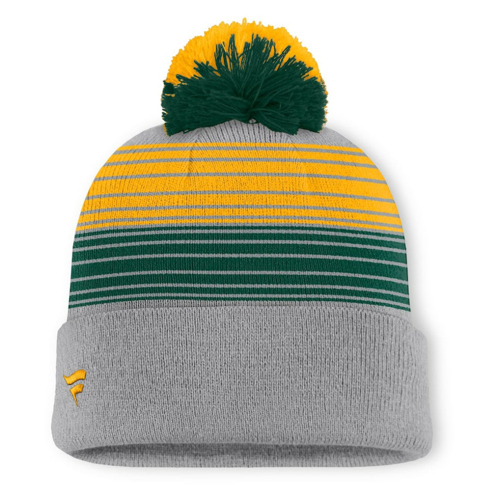 Athletics Fanatics Balk Cuffed Knit Hat with Pom - Gray - Fanatics on Sale