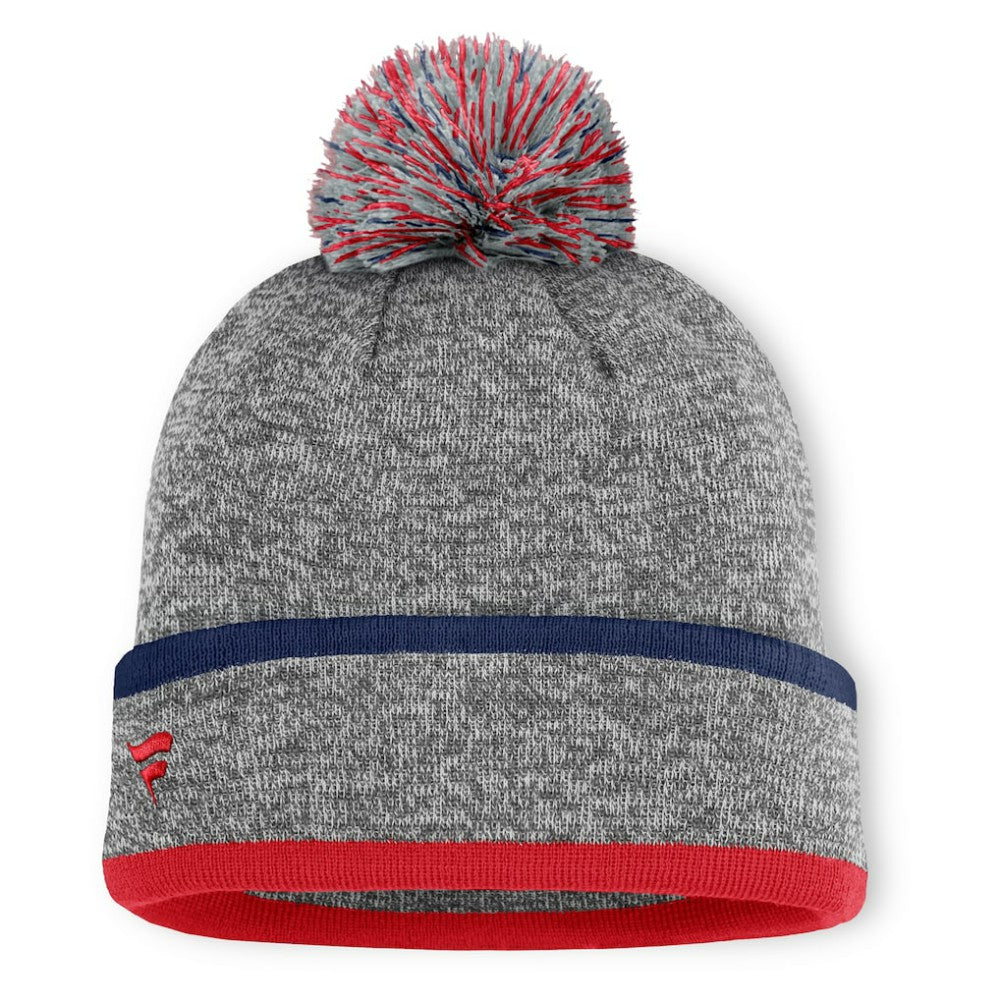 St. Louis Cardinals Fanatics Backstop Cuffed Knit Hat with Pom - Heather Gray - Fanatics on Sale