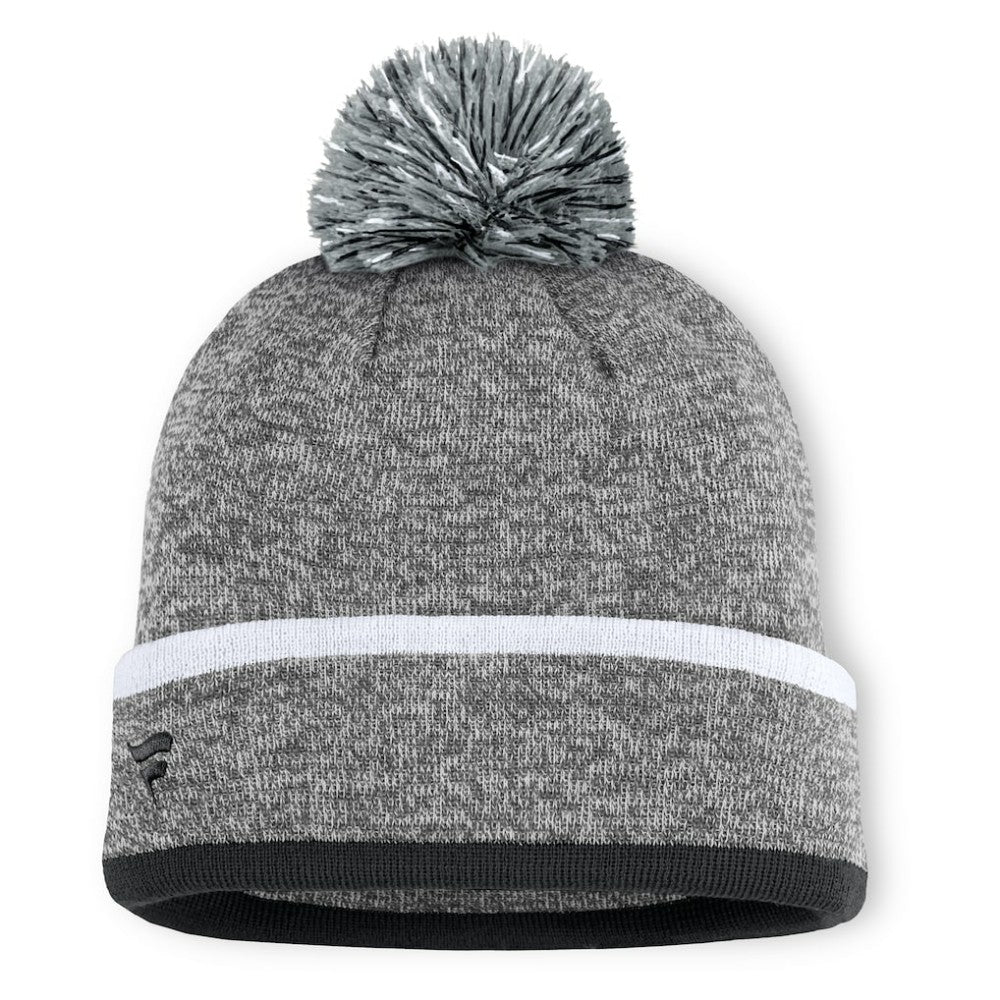 Chicago White Sox Fanatics Backstop Cuffed Knit Hat with Pom - Heather Gray - Fanatics Lifestyle