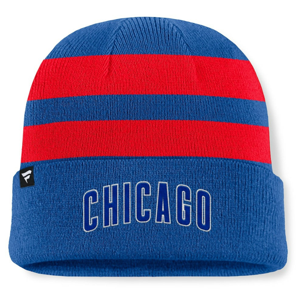 Chicago Cubs Fanatics Baseline Cuffed Knit Hat - Royal - Fanatics Discount