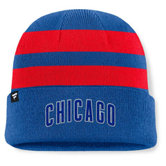Chicago Cubs Fanatics Baseline Cuffed Knit Hat - Royal - Fanatics Discount