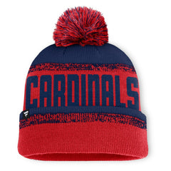 St. Louis Cardinals Fanatics No-Doubter Cuffed Knit Hat with Pom - Red/Navy - Fanatics Discount