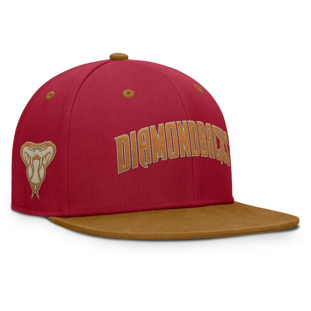 Arizona Diamondbacks Fanatics Splinter Fitted Hat - Red/Tan - Fanatics on Sale