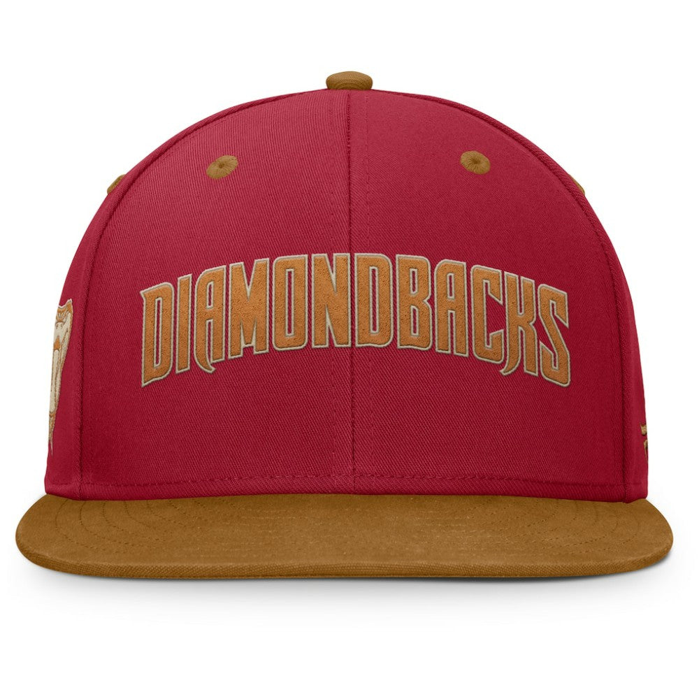 Arizona Diamondbacks Fanatics Splinter Fitted Hat - Red/Tan - Fanatics on Sale