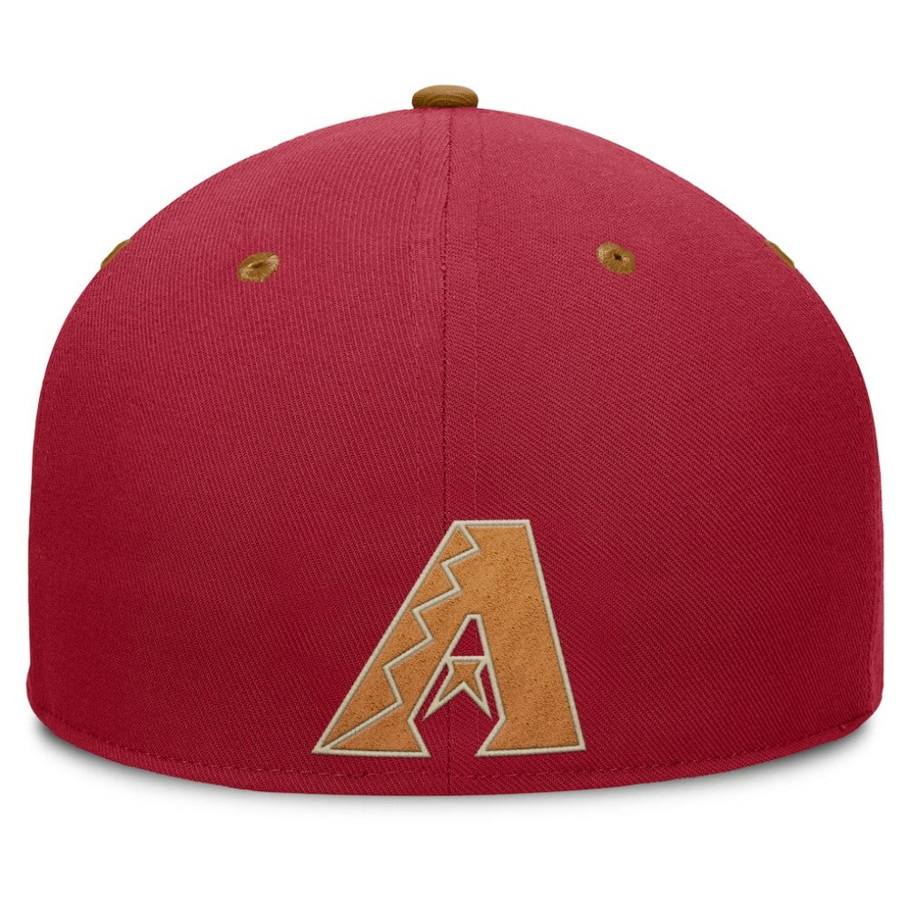 Arizona Diamondbacks Fanatics Splinter Fitted Hat - Red/Tan - Fanatics on Sale