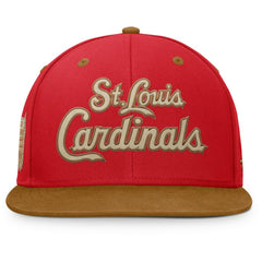 St. Louis Cardinals Fanatics Splinter Fitted Hat - Red/Tan - Fanatics on Sale