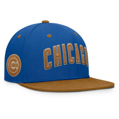 Chicago Cubs Fanatics Splinter Fitted Hat - Royal/Tan - Fanatics Discount