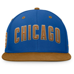 Chicago Cubs Fanatics Splinter Fitted Hat - Royal/Tan - Fanatics Discount