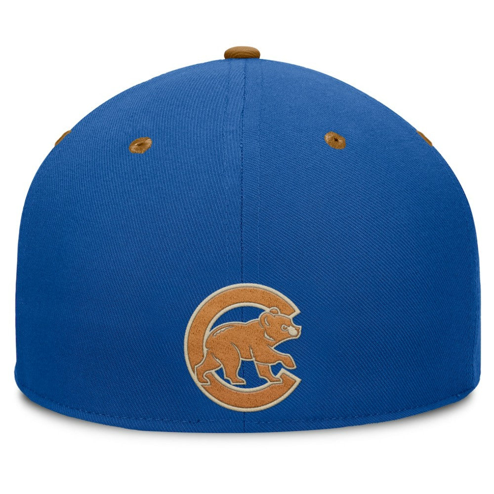 Chicago Cubs Fanatics Splinter Fitted Hat - Royal/Tan - Fanatics Discount