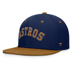 Houston Astros Fanatics Splinter Fitted Hat - Navy/Tan - Fanatics Discount