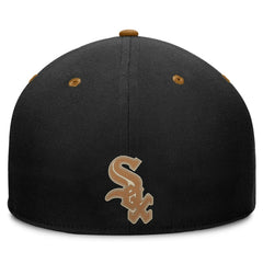 Chicago White Sox Fanatics Splinter Fitted Hat - Black/Brown - Fanatics Lifestyle