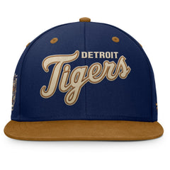 Detroit Tigers Fanatics Splinter Fitted Hat - Navy/Tan - Fanatics Lifestyle
