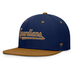 Cleveland Guardians Fanatics Splinter Fitted Hat - Navy/Tan - Fanatics Discount