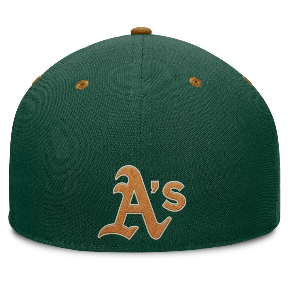 Athletics Fanatics Splinter Fitted Hat - Green/Tan - Fanatics Discount