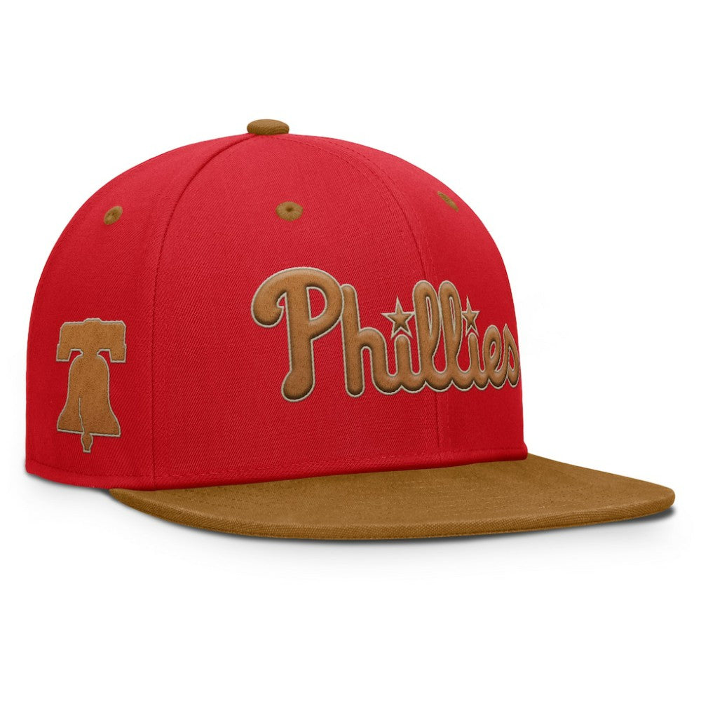 Philadelphia Phillies Fanatics Splinter Fitted Hat - Red/Tan - Fanatics Sale