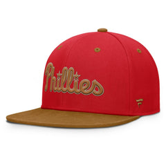 Philadelphia Phillies Fanatics Splinter Fitted Hat - Red/Tan - Fanatics Sale