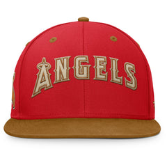 Los Angeles Angels Fanatics Splinter Fitted Hat - Red/Tan - Fanatics Lifestyle