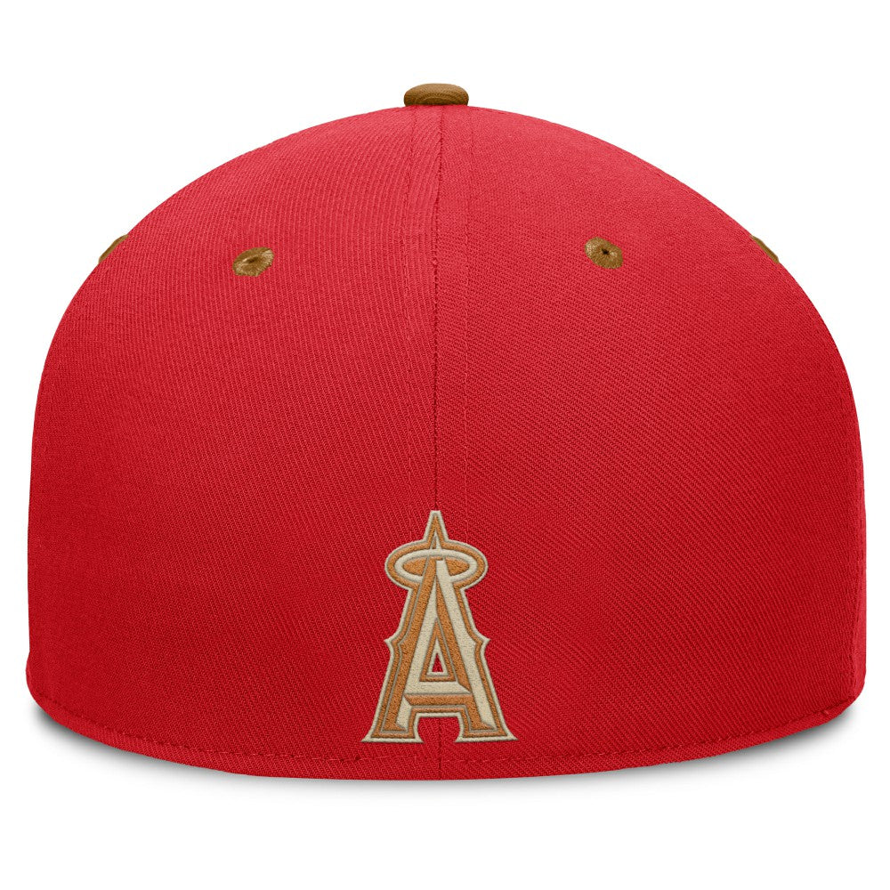 Los Angeles Angels Fanatics Splinter Fitted Hat - Red/Tan - Fanatics Lifestyle