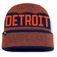 Detroit Tigers Fanatics Rotation Cuffed Knit Hat - Navy - Fanatics Online