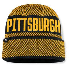 Pittsburgh Pirates Fanatics Rotation Cuffed Knit Hat - Black - Fanatics on Sale