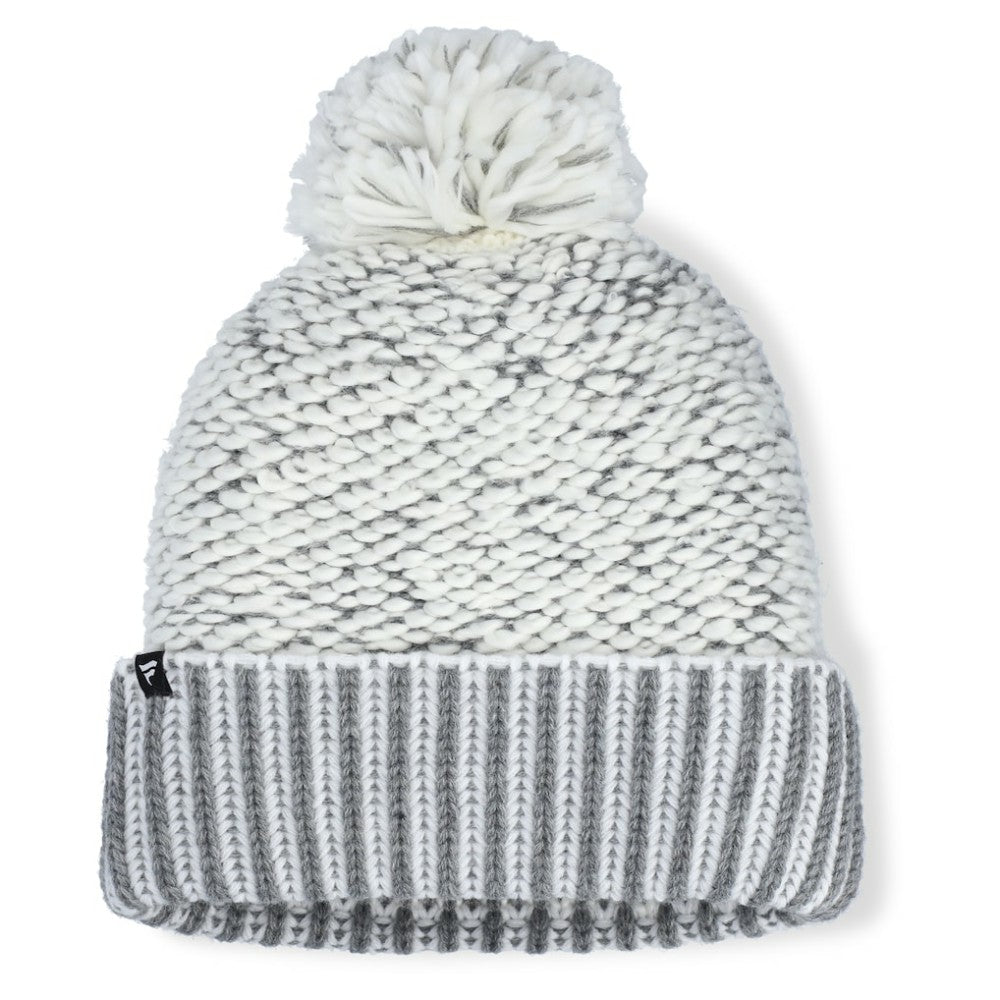 St. Louis Cardinals Fanatics Women's Hangtime Cuffed Knit with Pom - Heather Gray - Fanatics Lifestyle