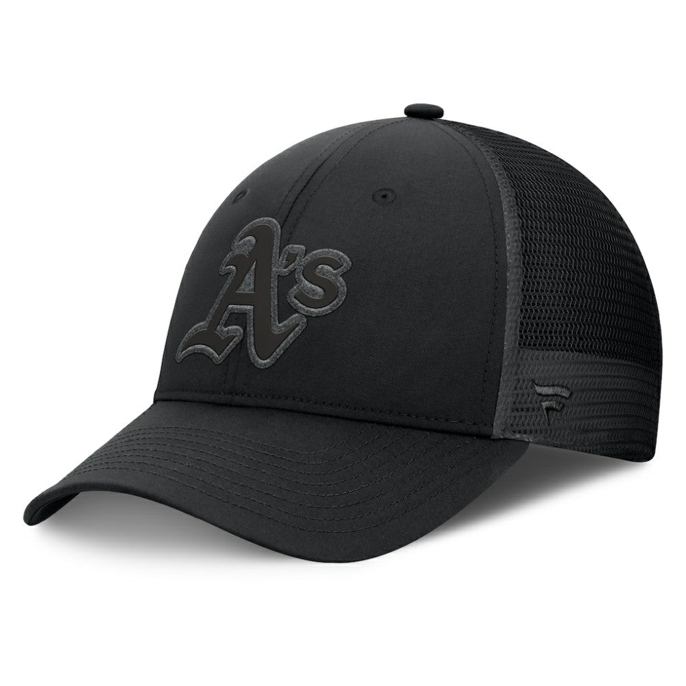 Athletics Fanatics Launch Adjustable Trucker Hat - Black - Fanatics Lifestyle