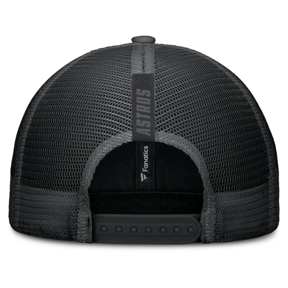 Houston Astros Fanatics Launch Adjustable Trucker Hat - Black - Fanatics Discount