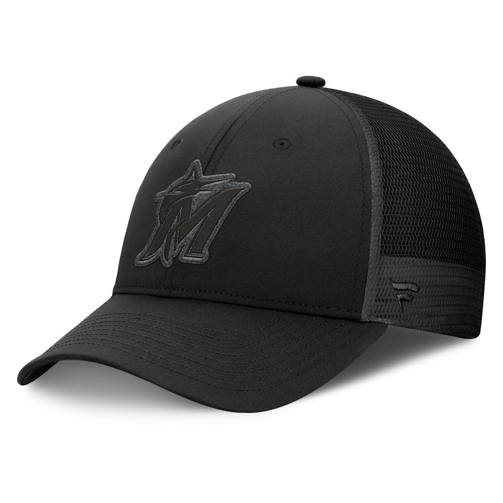 Miami Marlins Fanatics Launch Adjustable Trucker Hat - Black - Fanatics Online