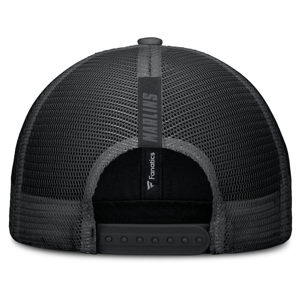 Miami Marlins Fanatics Launch Adjustable Trucker Hat - Black - Fanatics Online