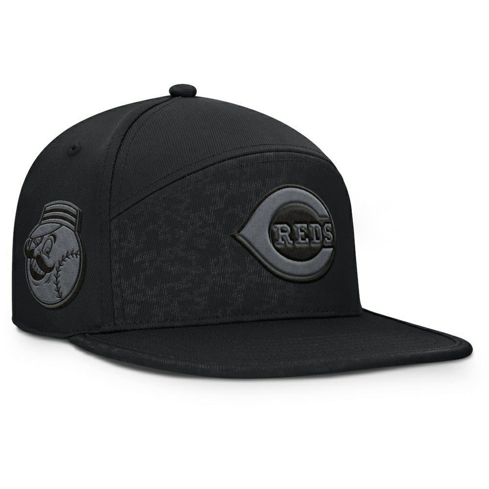 Cincinnati Reds Fanatics Platoon Snapback Hat - Black - Fanatics Discount