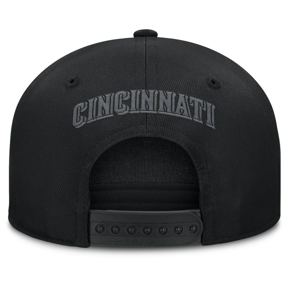Cincinnati Reds Fanatics Platoon Snapback Hat - Black - Fanatics Discount
