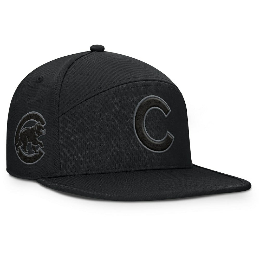 Chicago Cubs Fanatics Platoon Snapback Hat - Black - Fanatics Discount