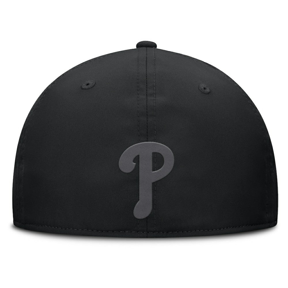 Philadelphia Phillies Fanatics Overpower Flex Hat - Black - Fanatics Lifestyle