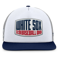 Chicago White Sox Fanatics Cranked Foam Front Patch Trucker Adjustable Hat - Gray/White - Fanatics on Sale