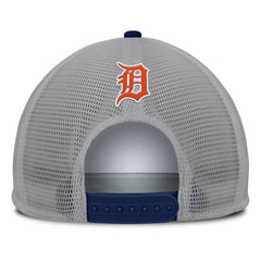 Detroit Tigers Fanatics Cranked Foam Front Patch Trucker Adjustable Hat - Gray/White - Fanatics Lifestyle